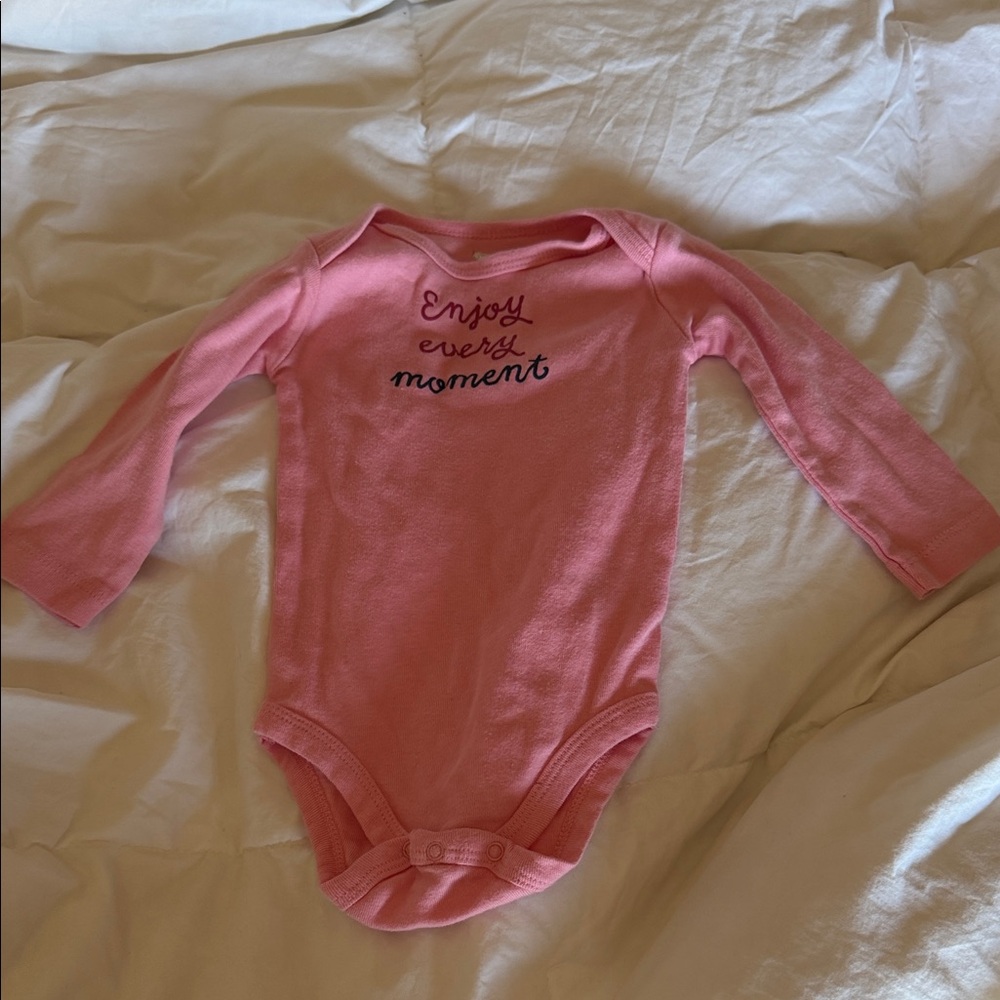 Pink long sleeve bodysuit NEVER WORN